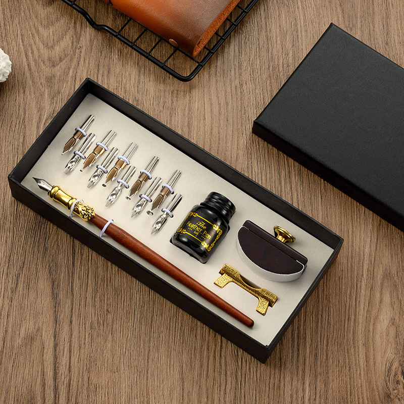 Retro houten dip-pen set, Euro - Writing Tools recensie en prijs