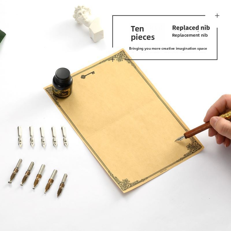 Retro houten dip-pen set, Euro - Writing Tools recensie en prijs