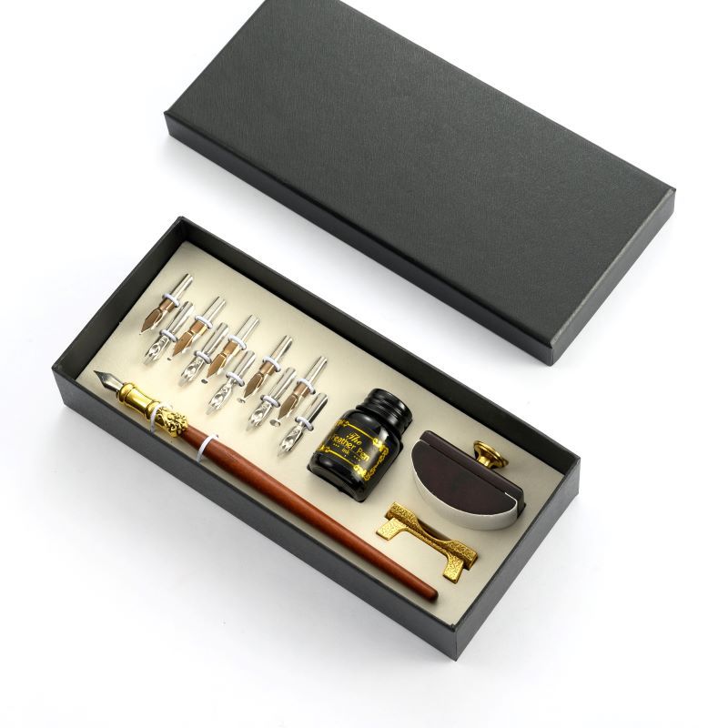 Retro houten dip-pen set, Euro - Writing Tools recensie en prijs