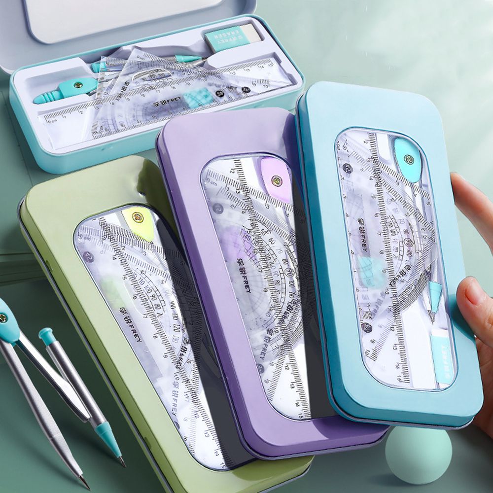 7 Stks/set Liniaal Kompas Potl - Math Geometry Set With Compass recensie en prijs
